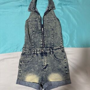 Denim Blue Kids Overalls